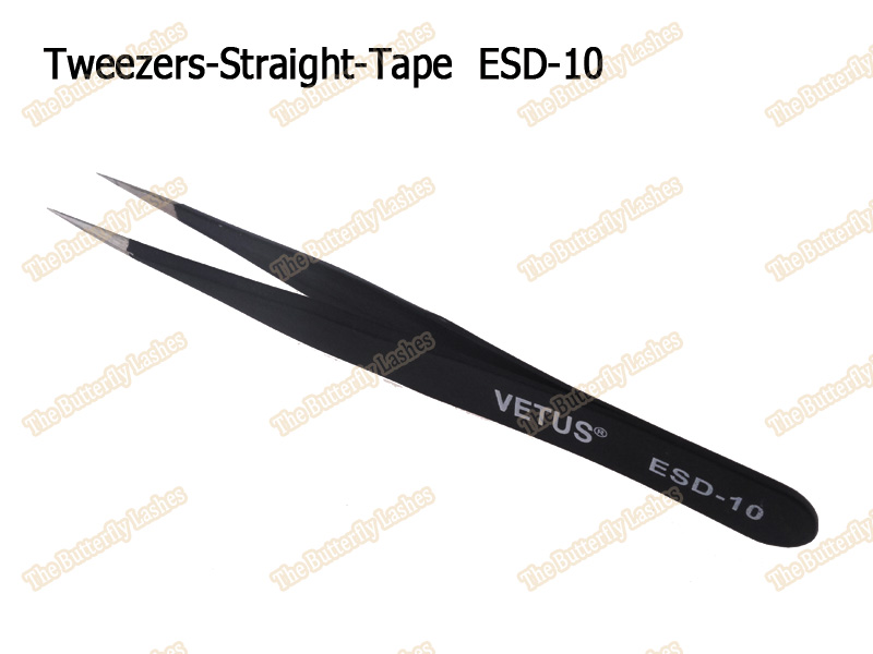 Tweezers Straight Tape ESD-10