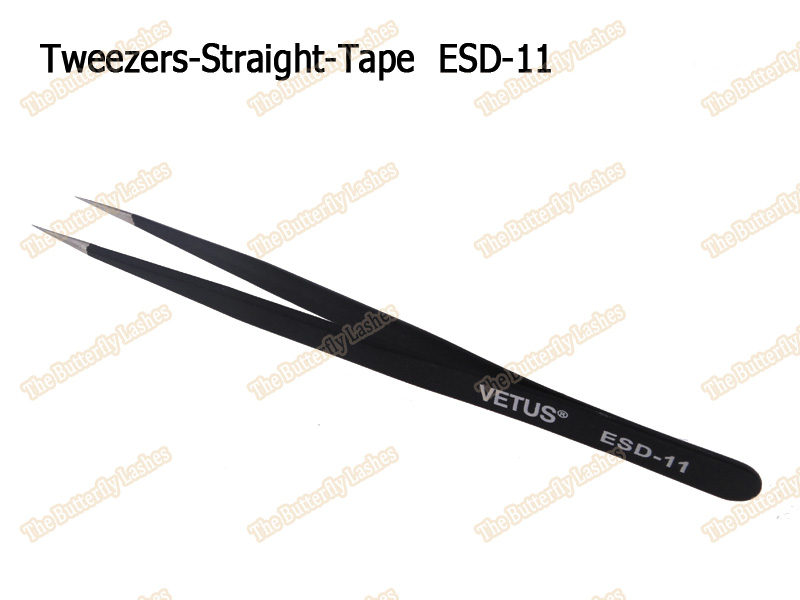 Tweezers Straight Tape ESD-11