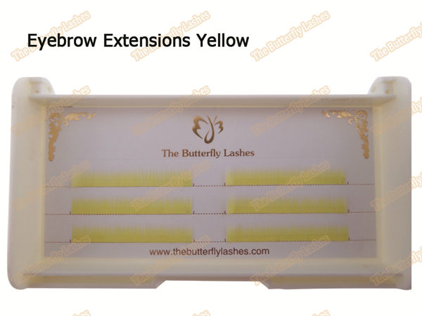 Eyebrow Extensions Yellow