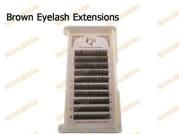Individual Brown Eyelash Extensions