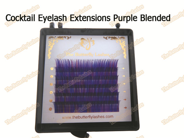 Cocktail Eyelash Extensions Brown Blended